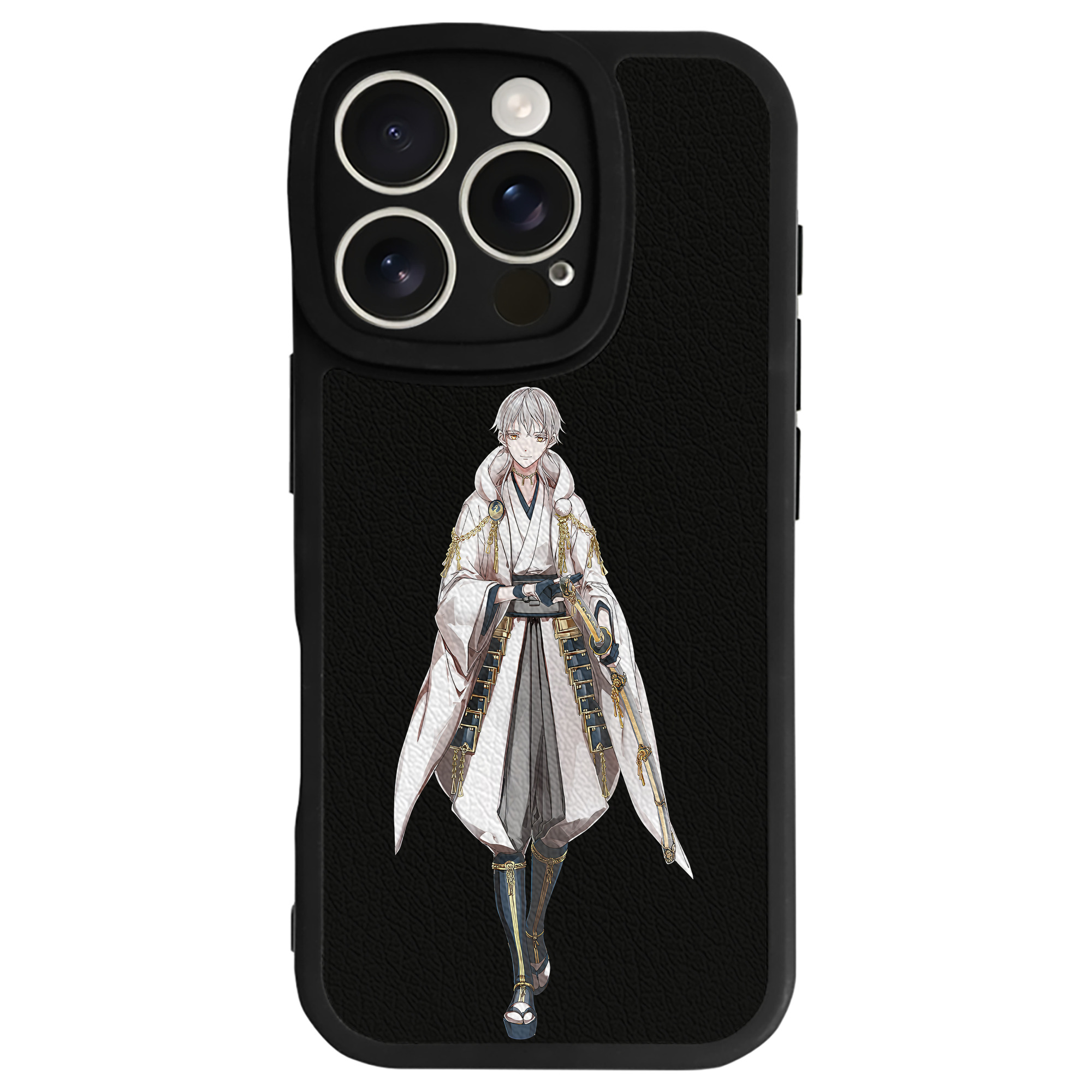 （画像用） 刀剣乱舞 Touken Ranbu 【iPhone 16シリーズ対応】シリコンスマホケース（レザー調） 材質：シリコン